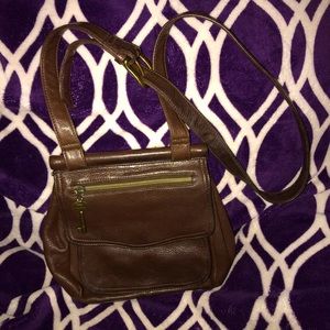 Fossil Brown Leather crossbody